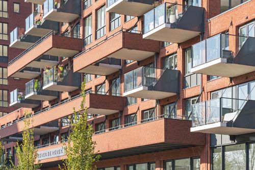 Wonen boven de hoven Delft exterieur balkons