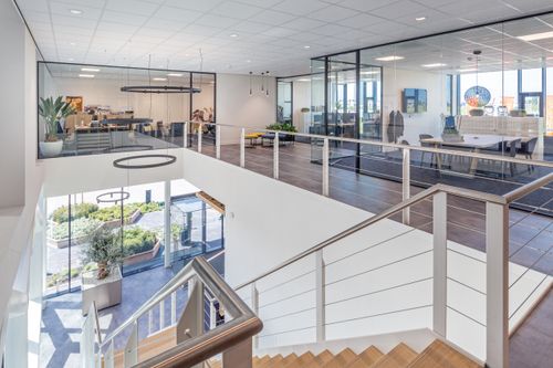 interieur ontvangst entree trap Bosman van Zaal Aalsmeer